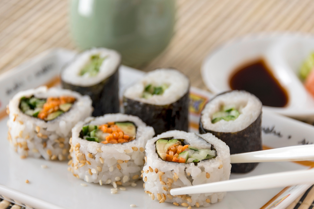 Vegetarian Vegan Sushi Handroll